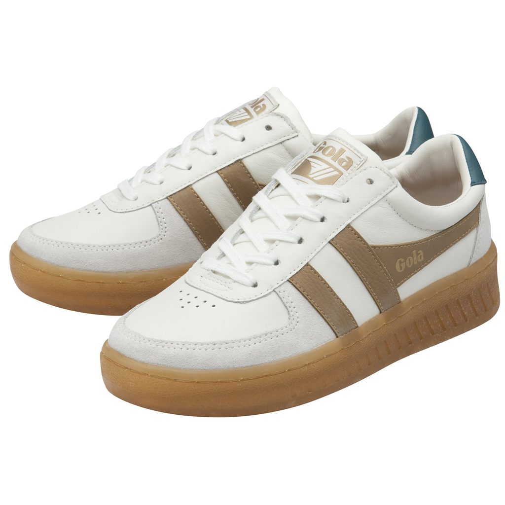 Gola Classics Grandslam Elite Sneakers Branco Luz Azul Claro Portugal | ZWYT14580