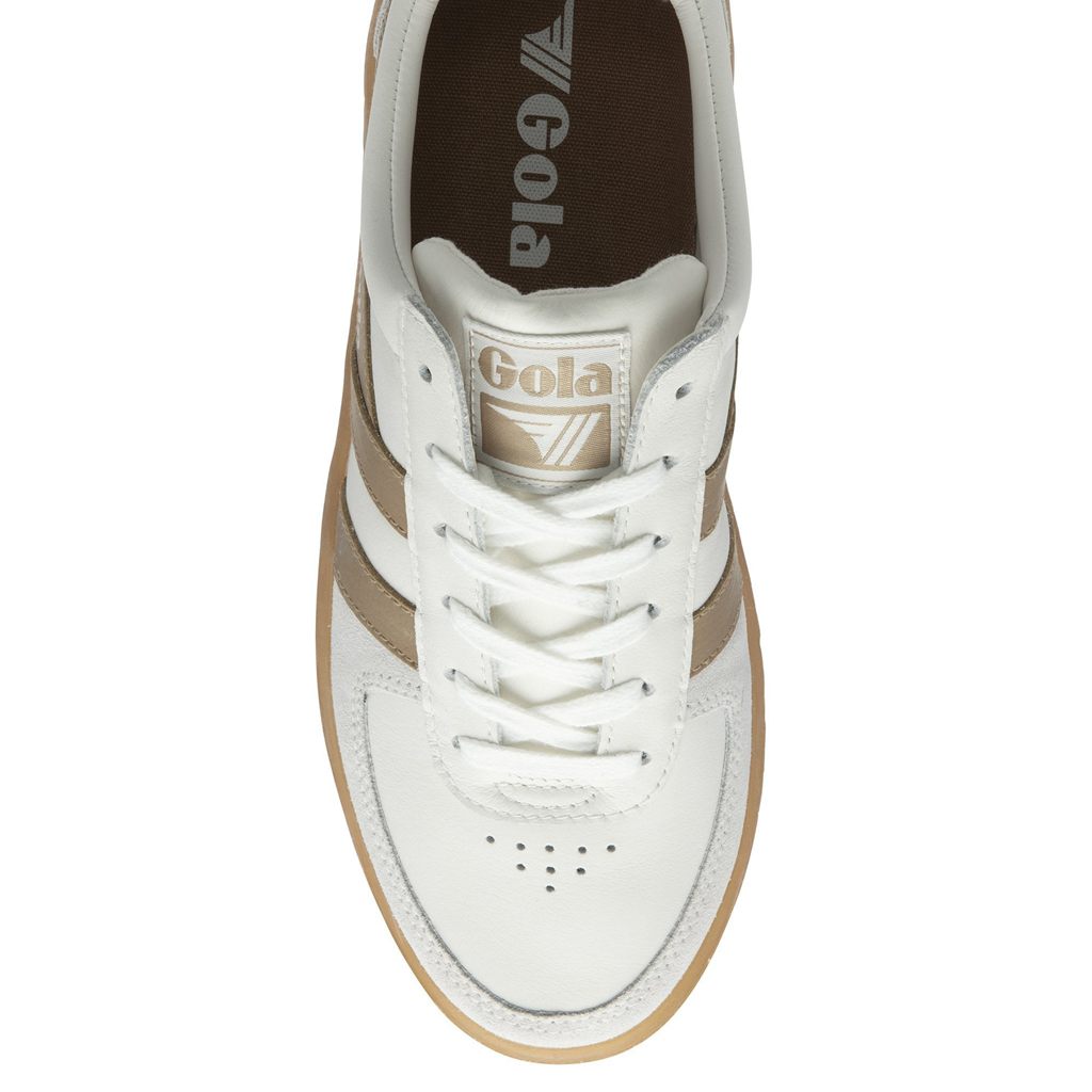 Gola Classics Grandslam Elite Sneakers Branco Luz Azul Claro Portugal | ZWYT14580