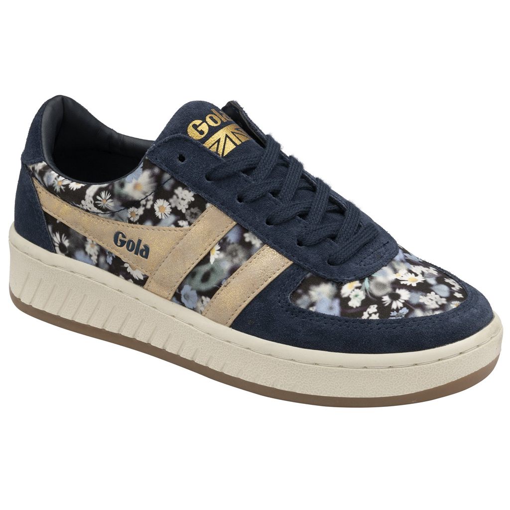 Gola Classics Grandslam LBTY BR Sneakers Azul Marinho Douradas Portugal | ZJAP31085