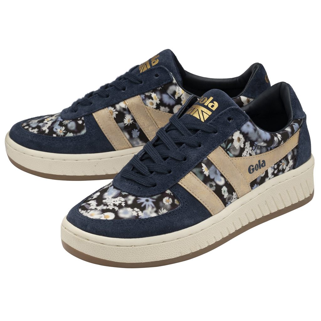 Gola Classics Grandslam LBTY BR Sneakers Azul Marinho Douradas Portugal | ZJAP31085