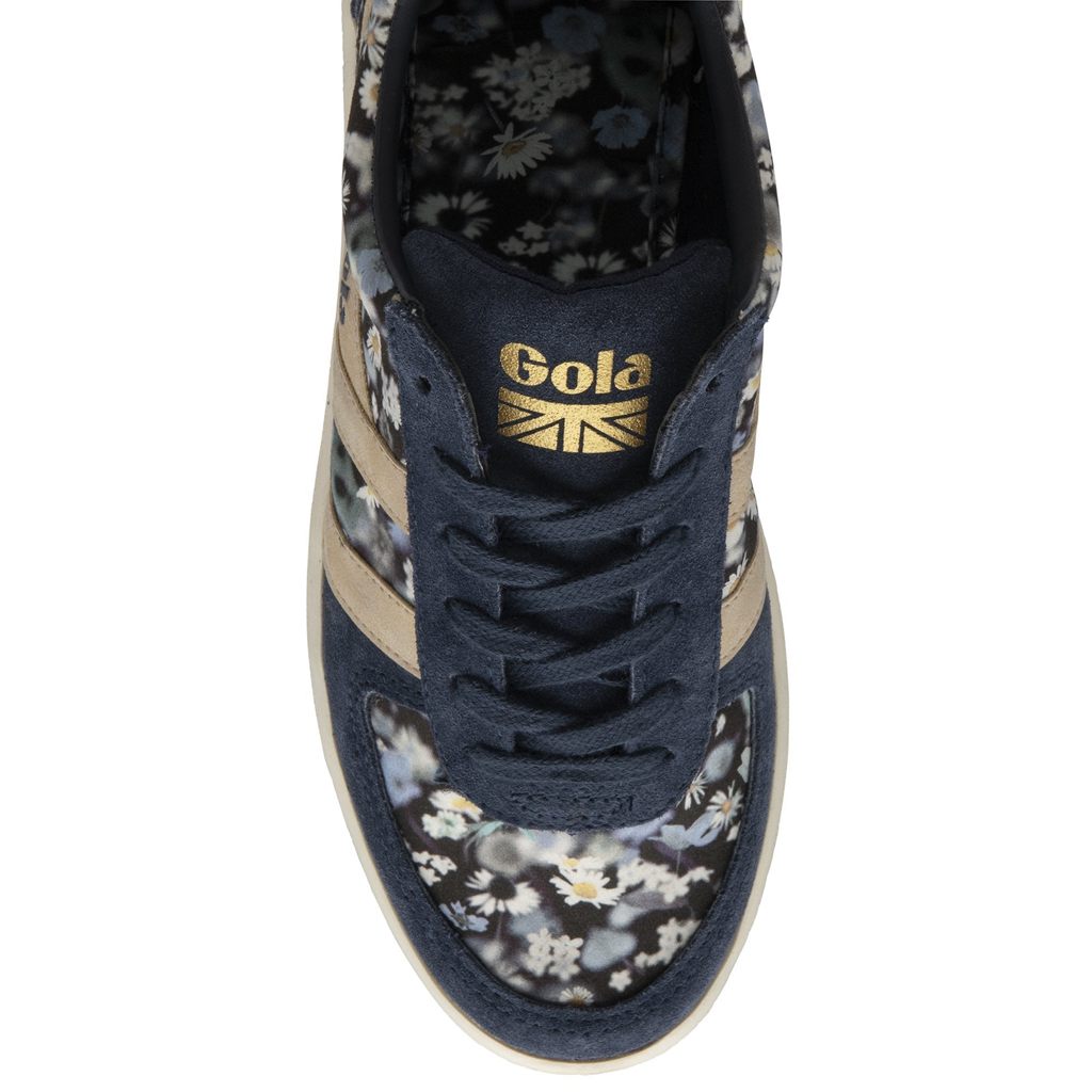 Gola Classics Grandslam LBTY BR Sneakers Azul Marinho Douradas Portugal | ZJAP31085