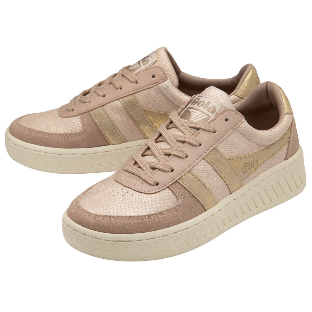 Gola Classics Grandslam Lizard Sneakers Rosa Douradas Portugal | UEHS86274