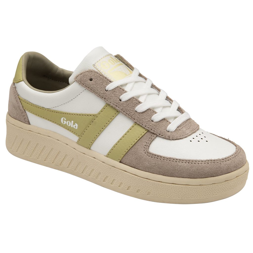 Gola Classics Grandslam Pure Sneakers Branco Cinzentas Limão Portugal | FTDK69354