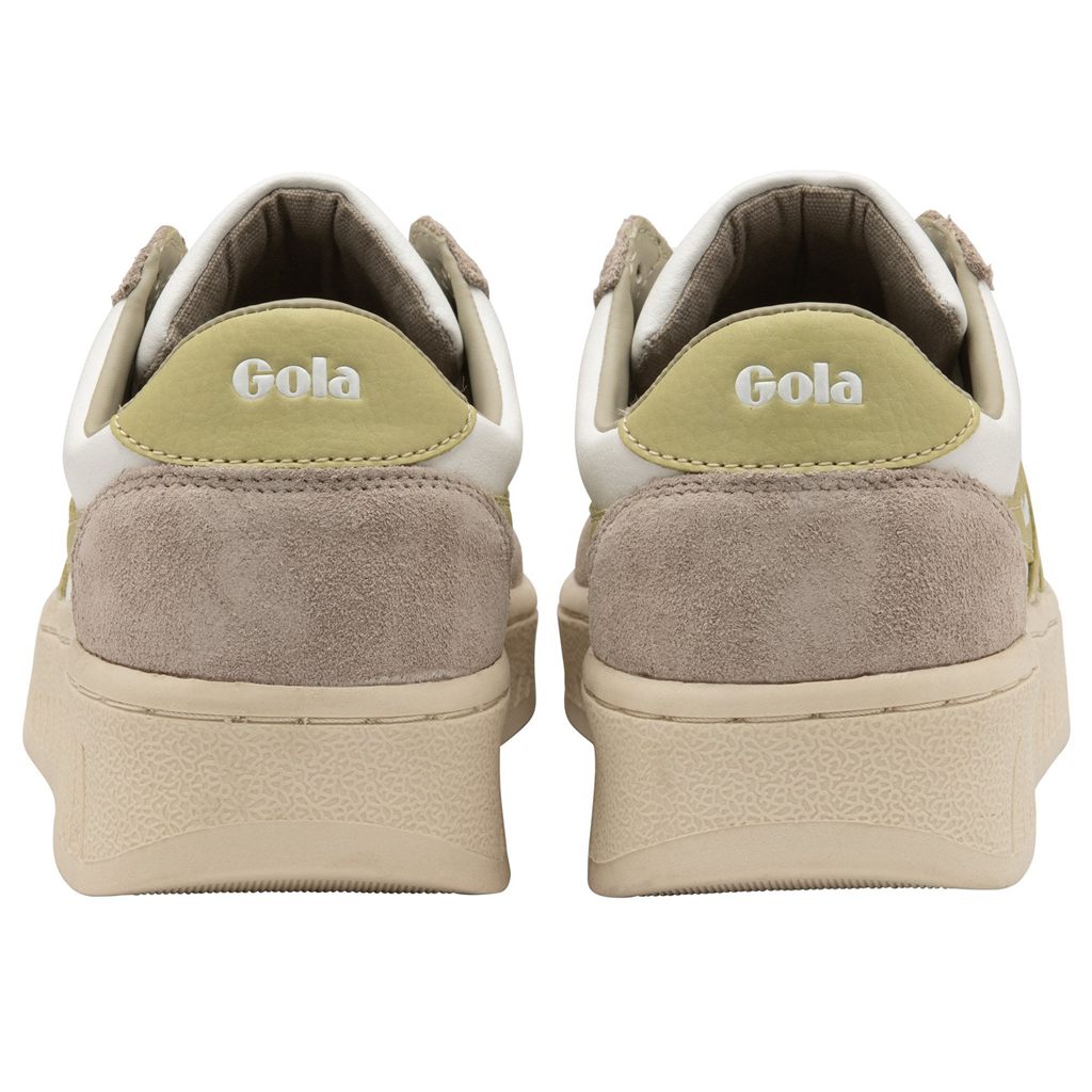 Gola Classics Grandslam Pure Sneakers Branco Cinzentas Limão Portugal | FTDK69354