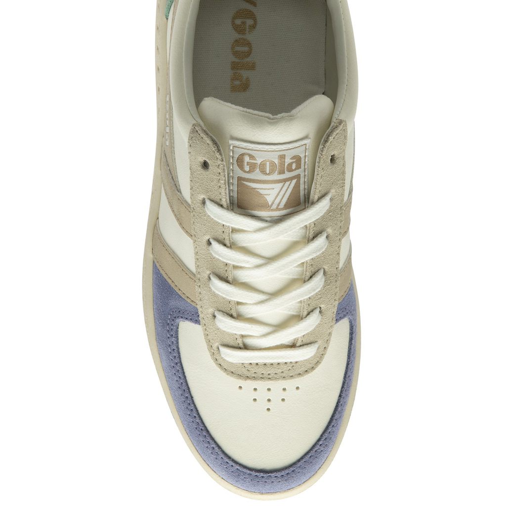 Gola Classics Grandslam Quadrant Sneakers Branco Lavanda Douradas Verdes Portugal | VKXG13956