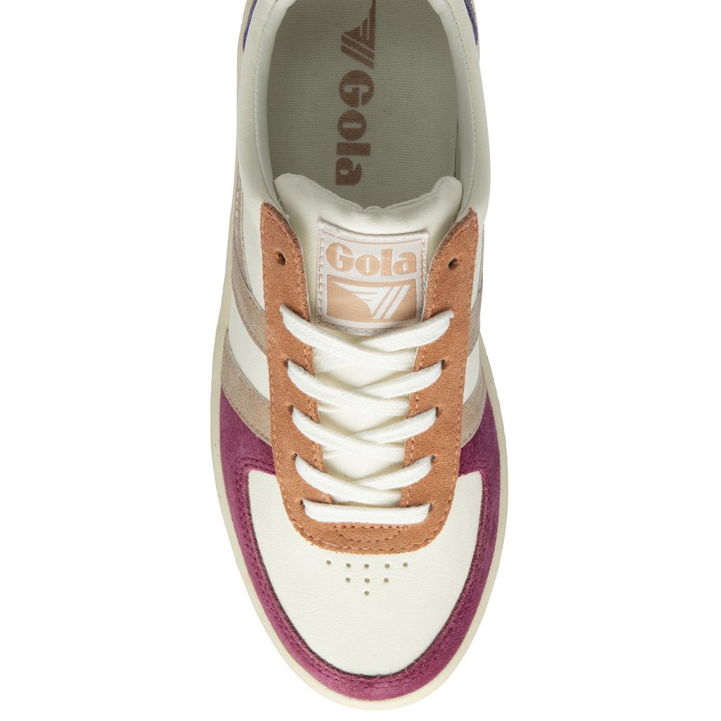 Gola Classics Grandslam Quadrant Sneakers Branco Rosa Douradas Portugal | TGOA09351