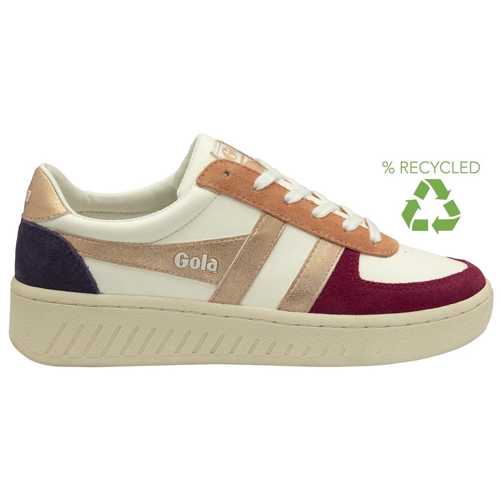 Gola Classics Grandslam Quadrant Sneakers Branco Rosa Douradas Portugal | TGOA09351