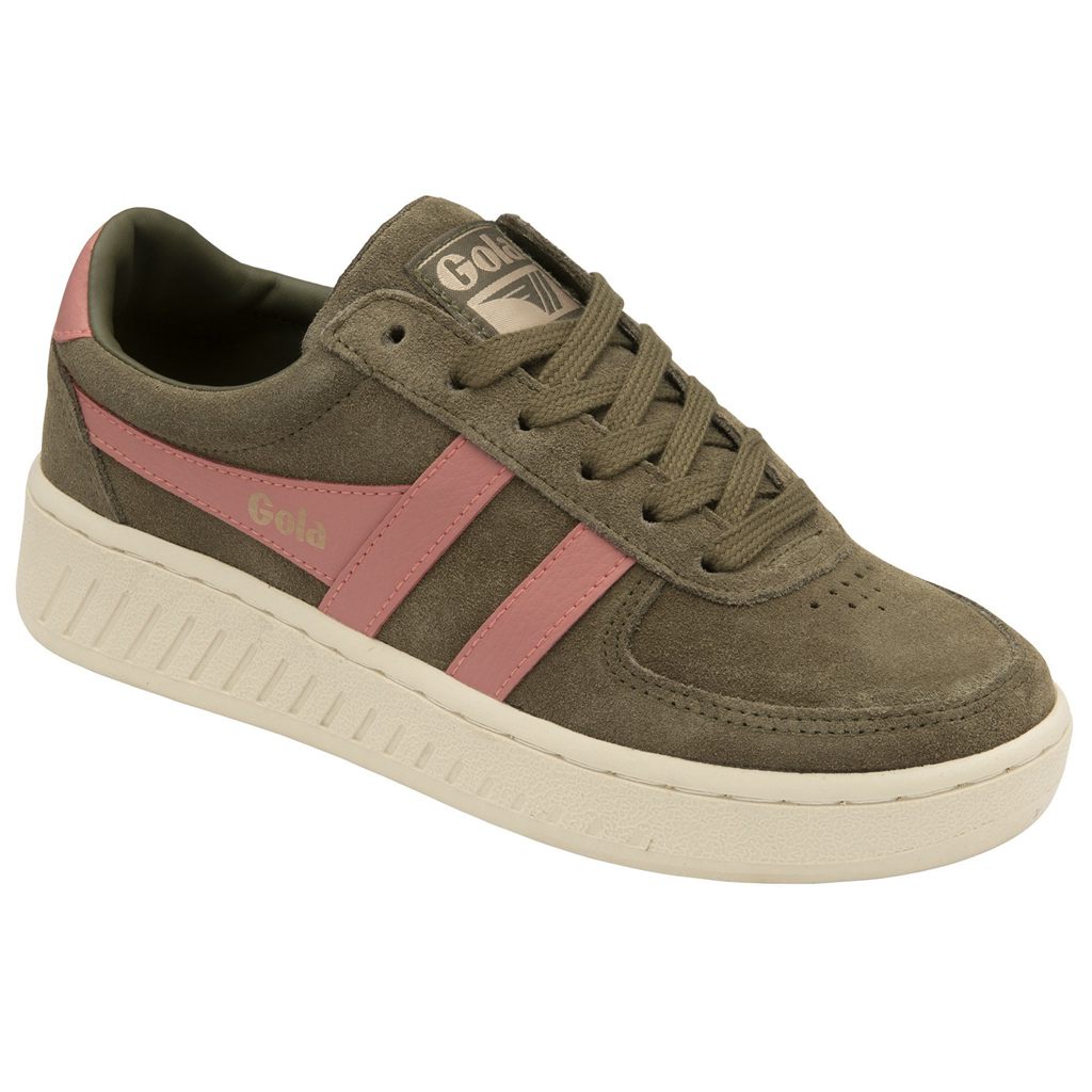 Gola Classics Grandslam Suede Sneakers Caqui Coral Rosa Portugal | PQWZ63715