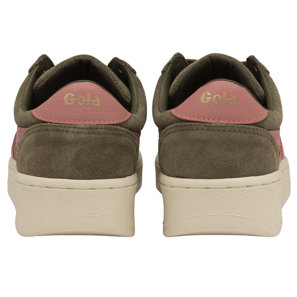 Gola Classics Grandslam Suede Sneakers Caqui Coral Rosa Portugal | PQWZ63715