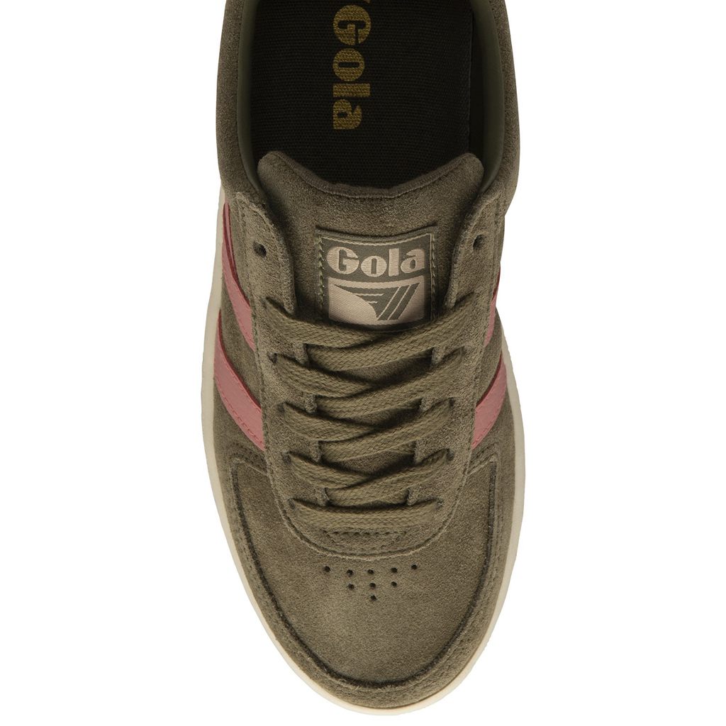 Gola Classics Grandslam Suede Sneakers Caqui Coral Rosa Portugal | PQWZ63715
