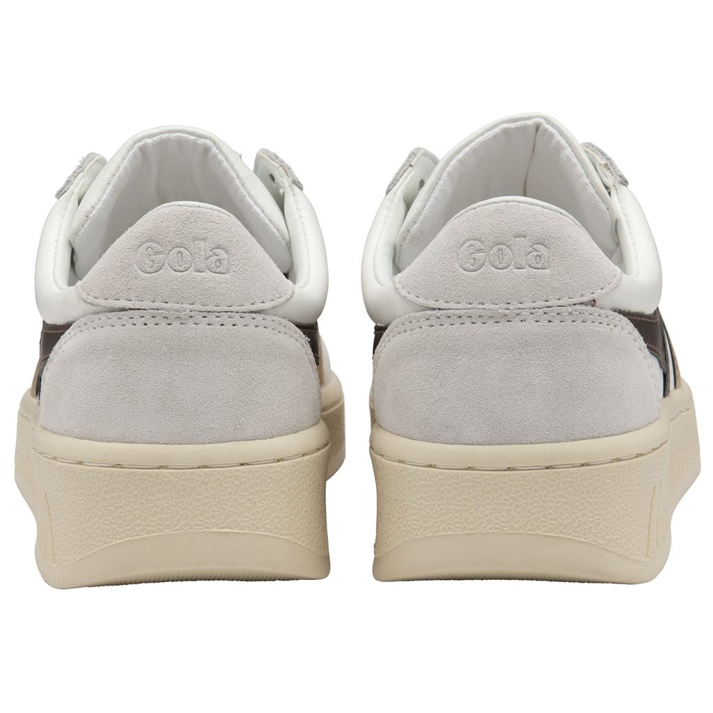 Gola Classics Grandslam Trident Metallic Sneakers Branco Douradas Portugal | ZLNP73062