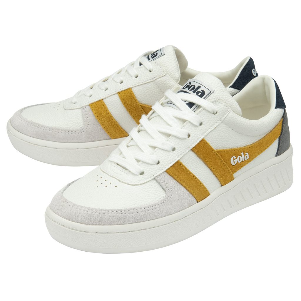 Gola Classics Grandslam Trident Sneakers Branco Azul Marinho Portugal | NYZR74982