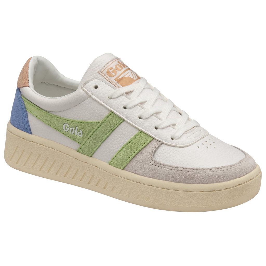 Gola Classics Grandslam Trident Sneakers Branco Verdes Rosa Portugal | CIHG60348
