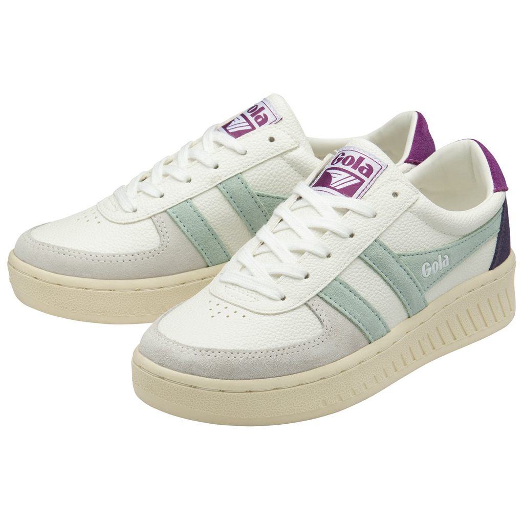 Gola Classics Grandslam Trident Sneakers Branco Portugal | BDCF89061