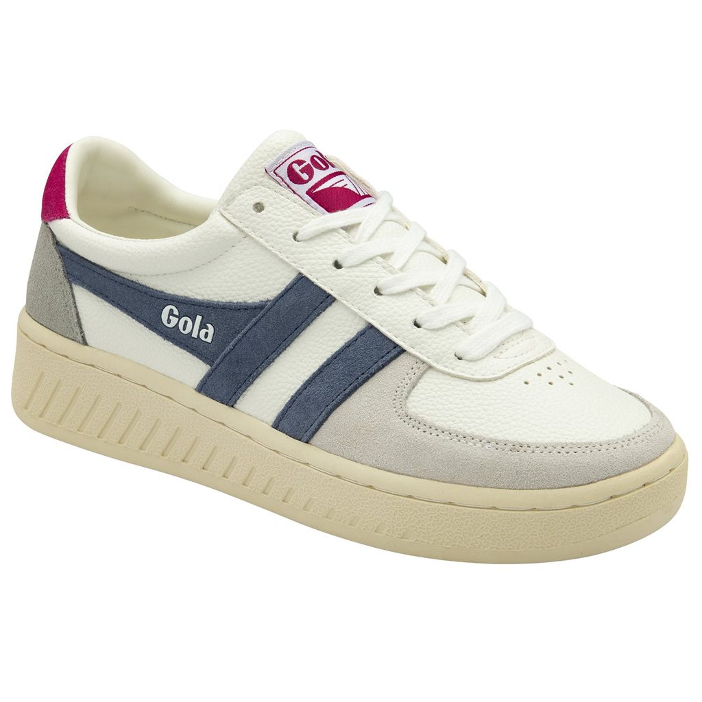 Gola Classics Grandslam Trident Sneakers Branco Fucsia Portugal | XEGD46278