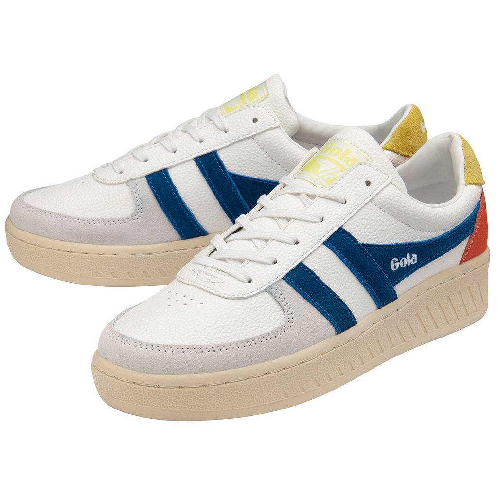 Gola Classics Grandslam Trident Sneakers Branco Azuis Portugal | WUCV45973