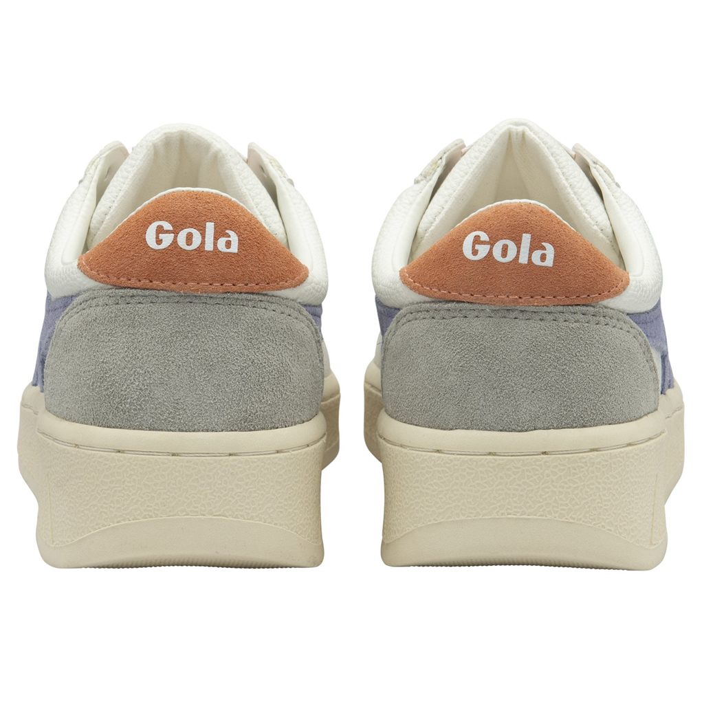 Gola Classics Grandslam Trident Sneakers Branco Lavanda Portugal | XAIH57419