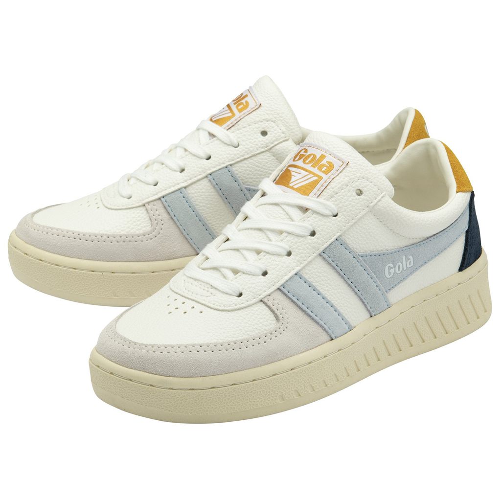 Gola Classics Grandslam Trident Sneakers Branco Azuis Portugal | EUTM80315