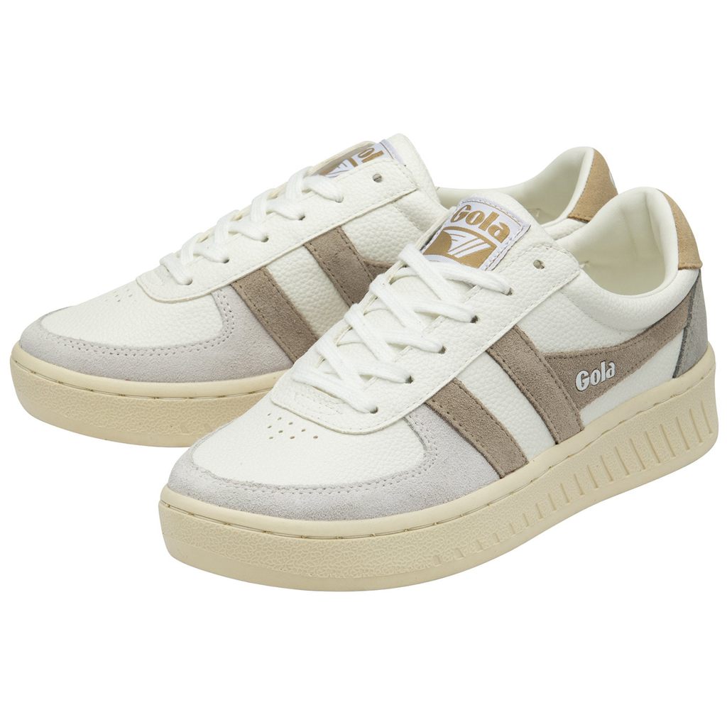 Gola Classics Grandslam Trident Sneakers Branco Cinzentas Portugal | GLNJ09624