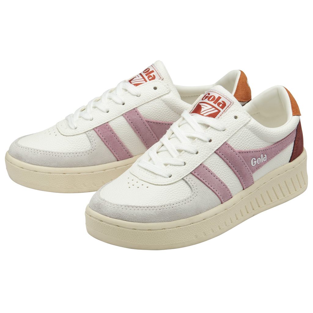 Gola Classics Grandslam Trident Sneakers Branco Laranja Portugal | PNGI04572