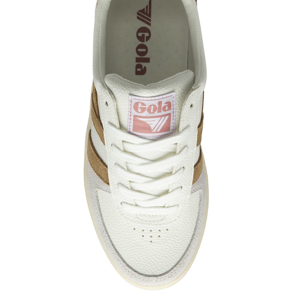 Gola Classics Grandslam Trident Sneakers Branco Marrom Rosa Portugal | PHMA83762