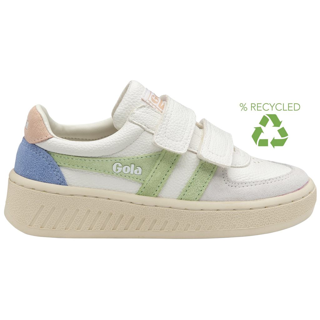 Gola Classics Grandslam Trident Strap Sneakers Branco Verdes Rosa Portugal | XLUO38976