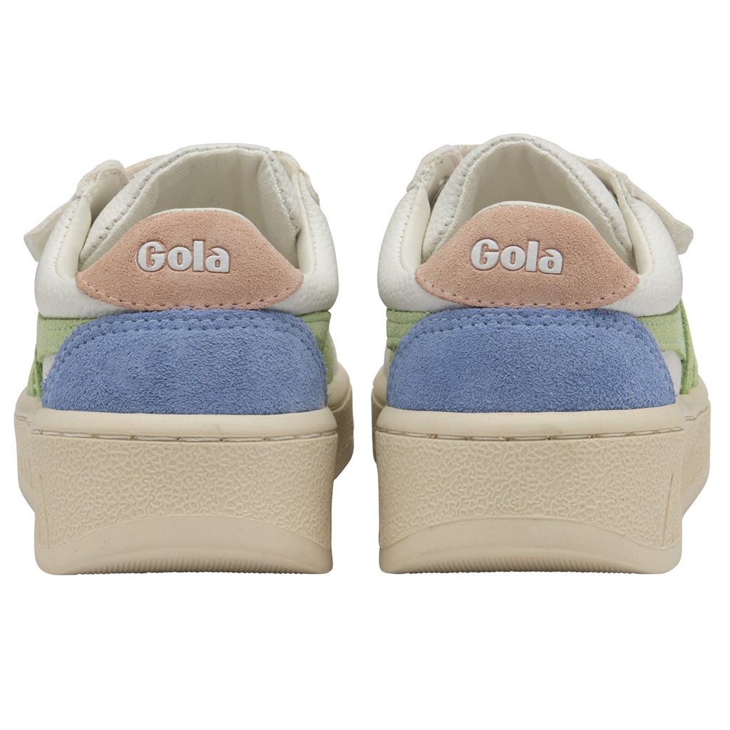 Gola Classics Grandslam Trident Strap Sneakers Branco Verdes Rosa Portugal | XLUO38976