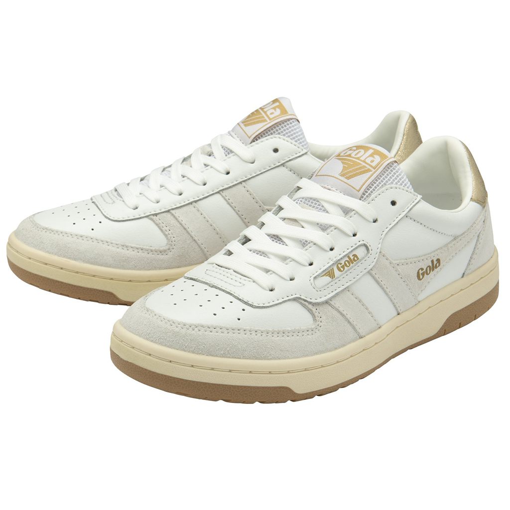 Gola Classics Hawk Sneakers Branco Douradas Portugal | BZOT36278