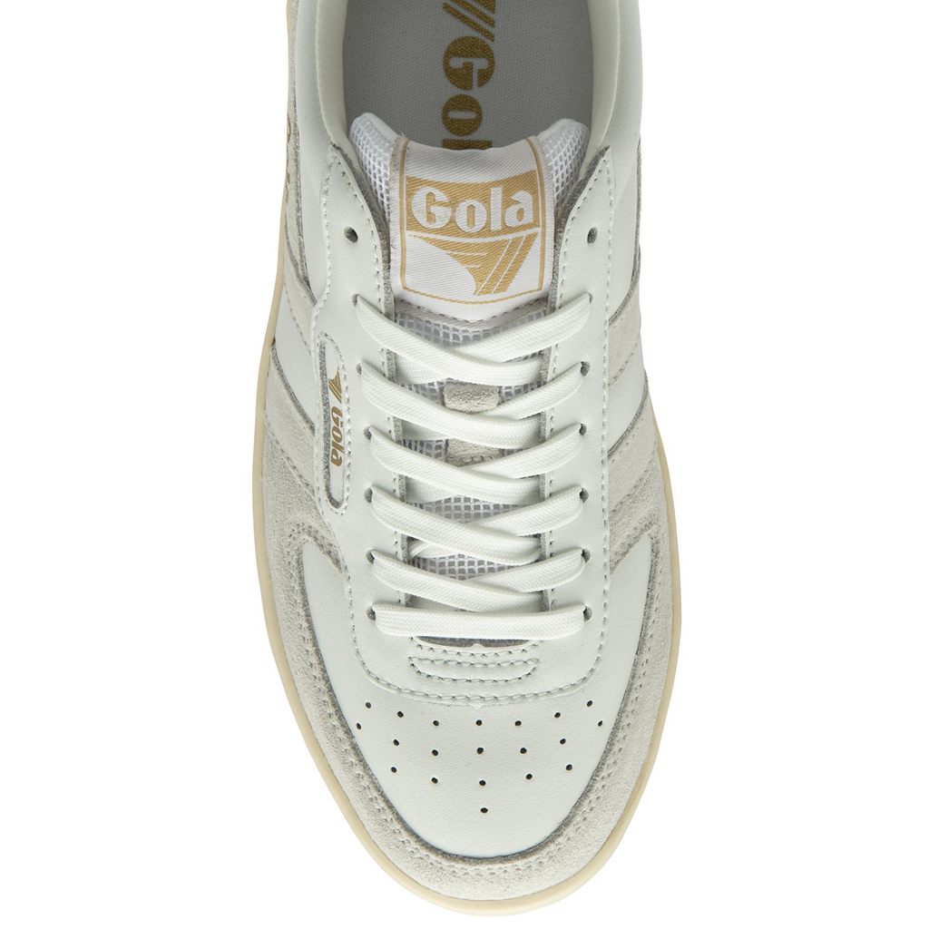 Gola Classics Hawk Sneakers Branco Douradas Portugal | BZOT36278