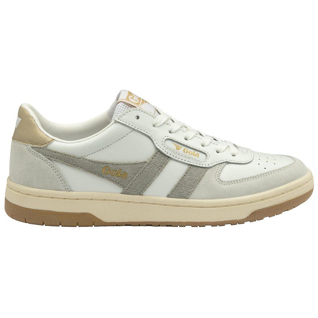 Gola Classics Hawk Sneakers Branco Luz Cinzentas Douradas Portugal | TWOV49507