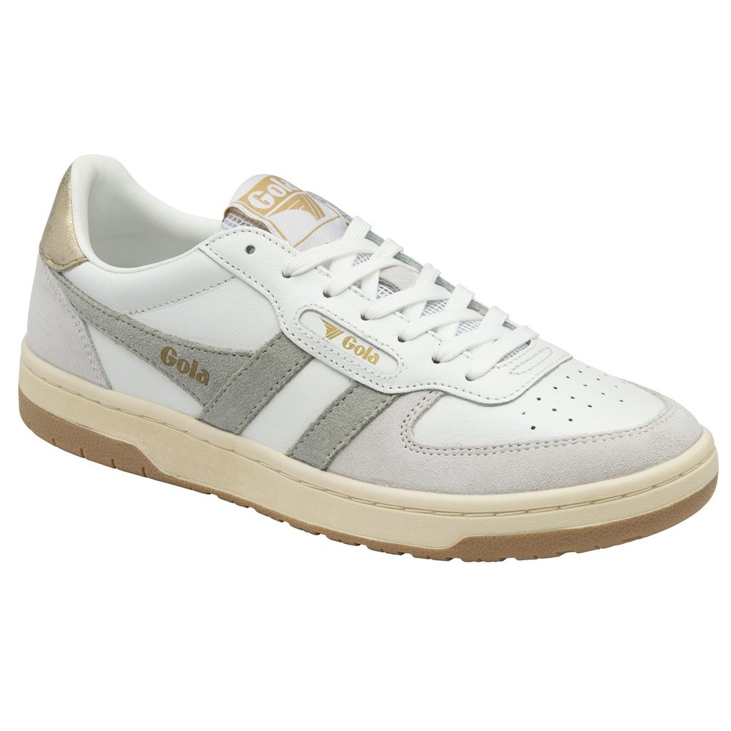 Gola Classics Hawk Sneakers Branco Luz Cinzentas Douradas Portugal | TWOV49507