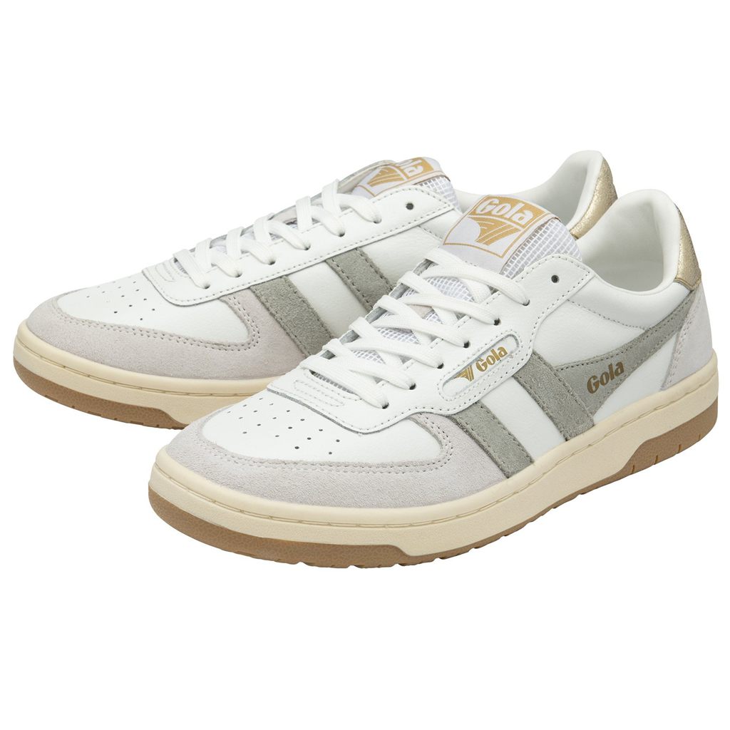 Gola Classics Hawk Sneakers Branco Luz Cinzentas Douradas Portugal | TWOV49507