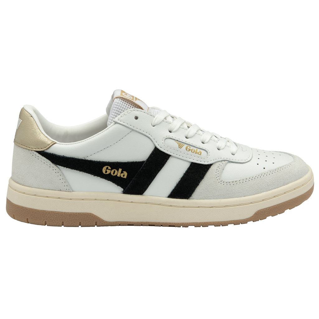 Gola Classics Hawk Sneakers Branco Pretas Douradas Portugal | OUPT25730