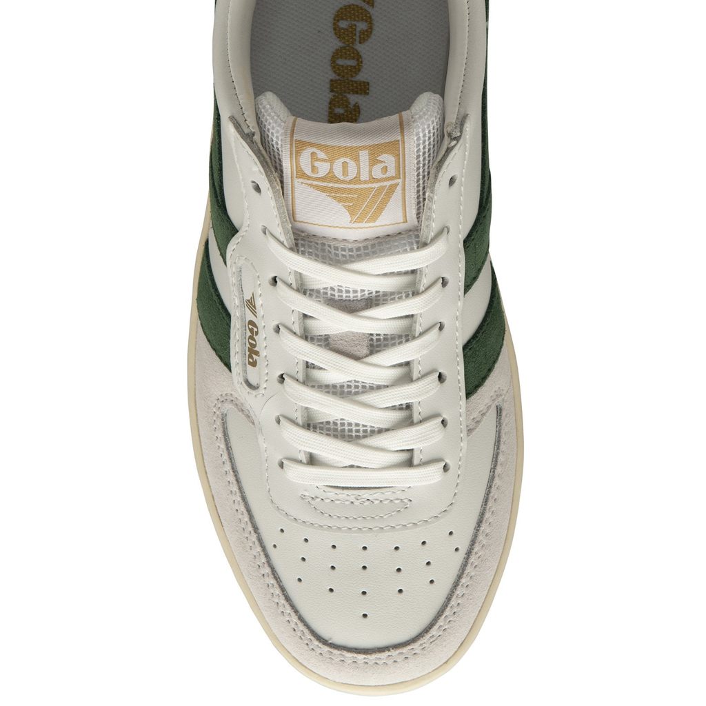 Gola Classics Hawk Sneakers Branco Verdes Escuro Douradas Portugal | ABQV90418