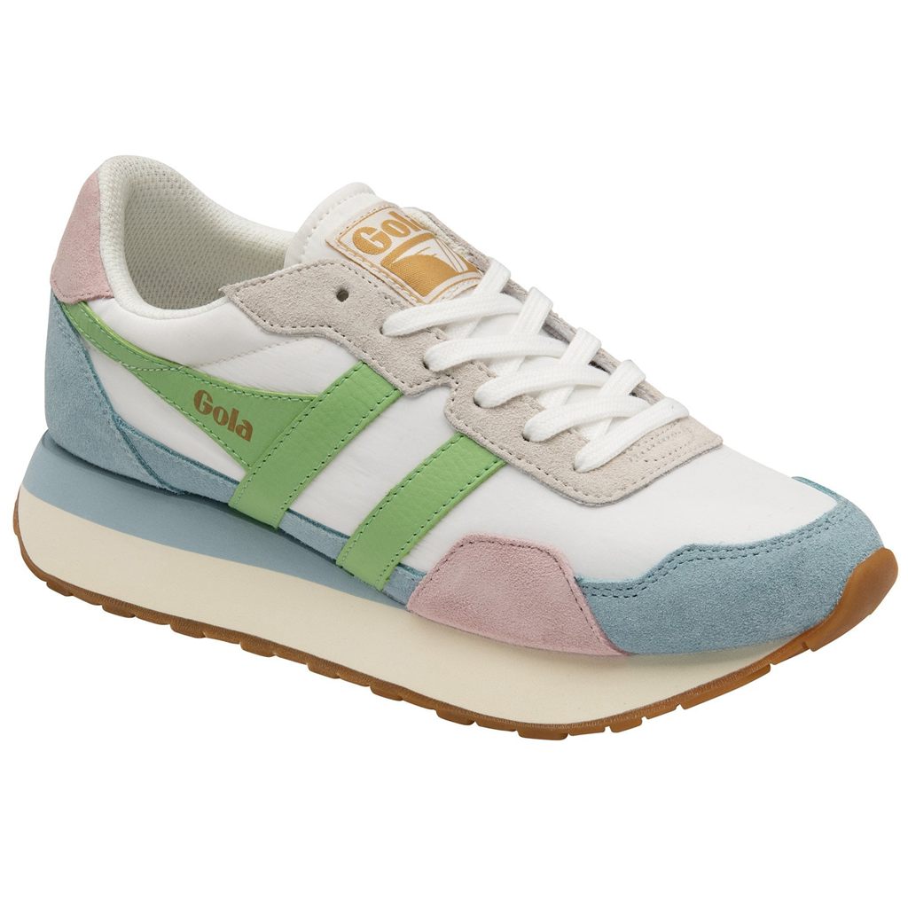 Gola Classics Indiana Sneakers Branco Azuis Verdes Portugal | BQPJ87954