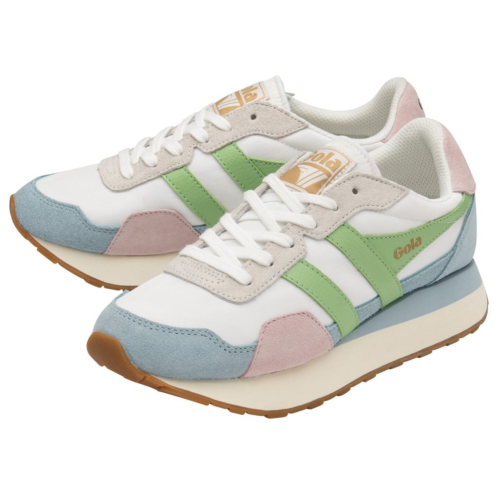 Gola Classics Indiana Sneakers Branco Azuis Verdes Portugal | BQPJ87954