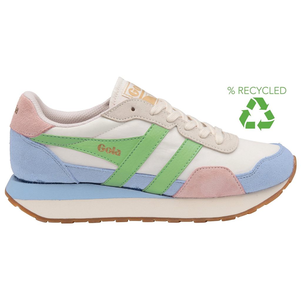 Gola Classics Indiana Sneakers Branco Azuis Verdes Portugal | BQPJ87954