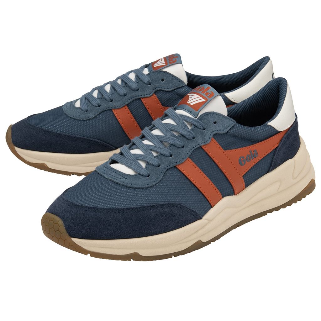 Gola Classics Jupiter Sneakers Azul Marinho Laranja Portugal | ZUAB49536