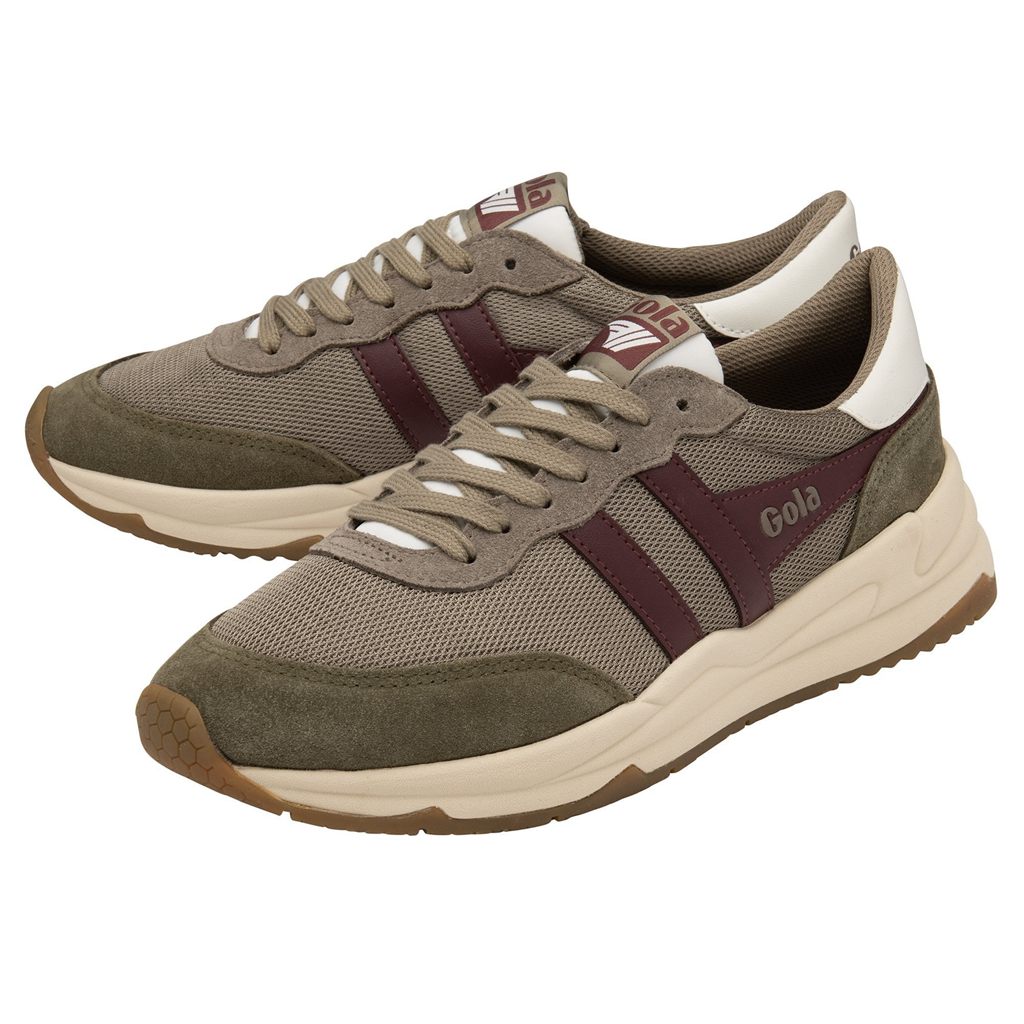 Gola Classics Jupiter Sneakers Caqui Bordeaux Portugal | QULV52308