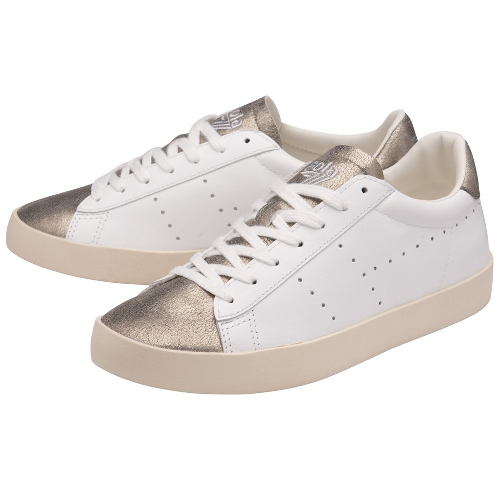Gola Classics Nova Metallic Sneakers Branco Douradas Portugal | XRHQ85126