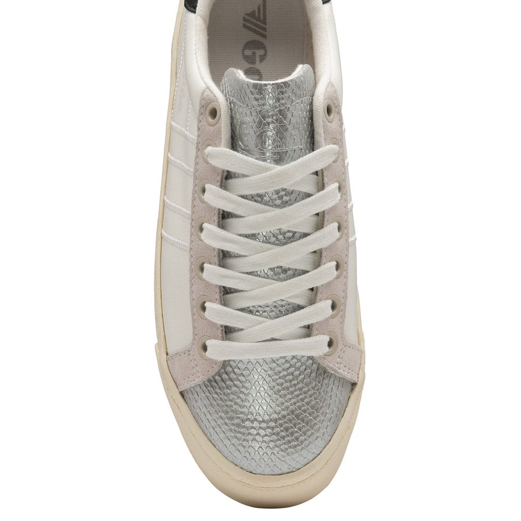 Gola Classics Orchid Platform Viper Sneakers Branco Prateadas Portugal | TJNL01324