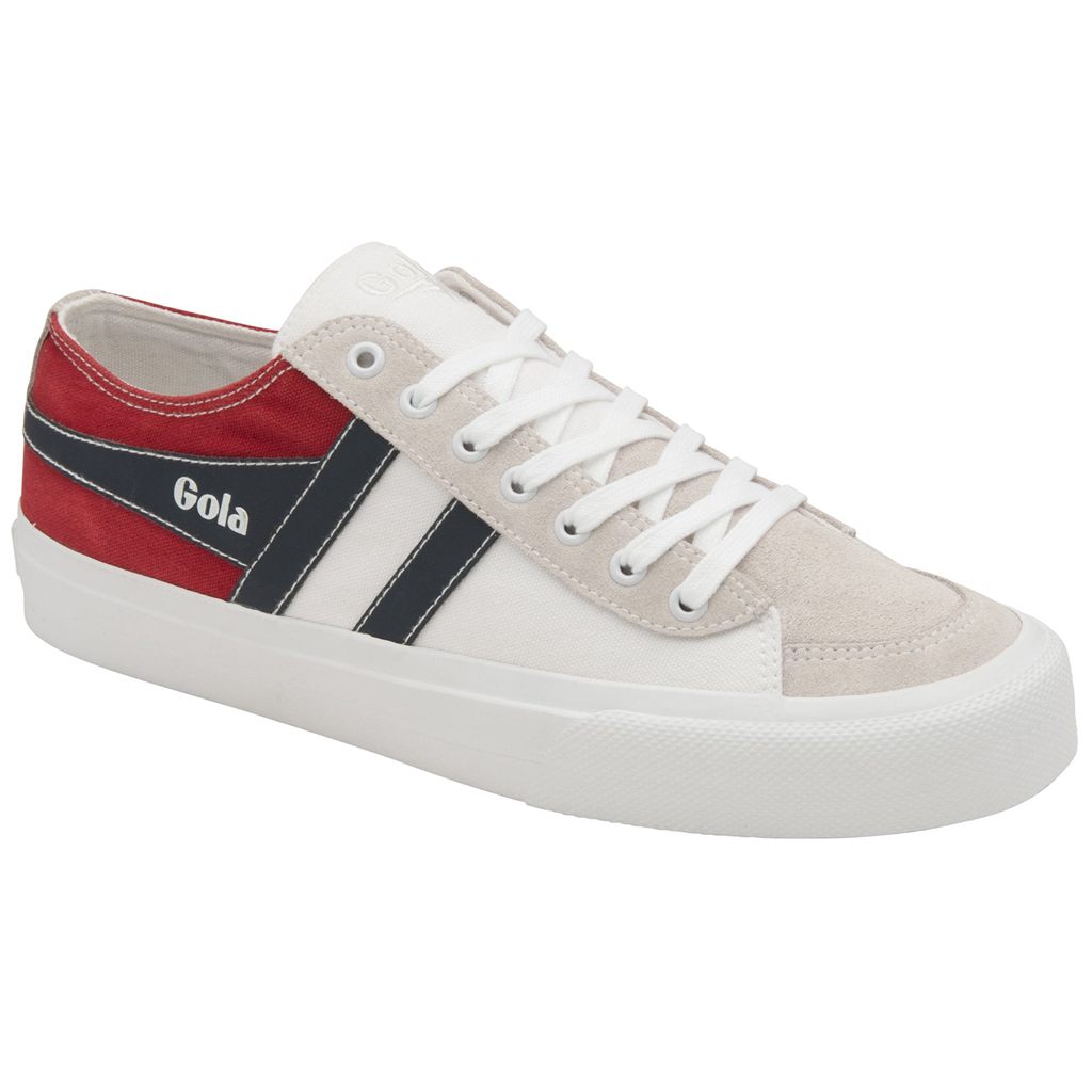 Gola Classics Quota II RWB Plimsoll Sneakers Branco Vermelhas Azul Marinho Portugal | LACG92347