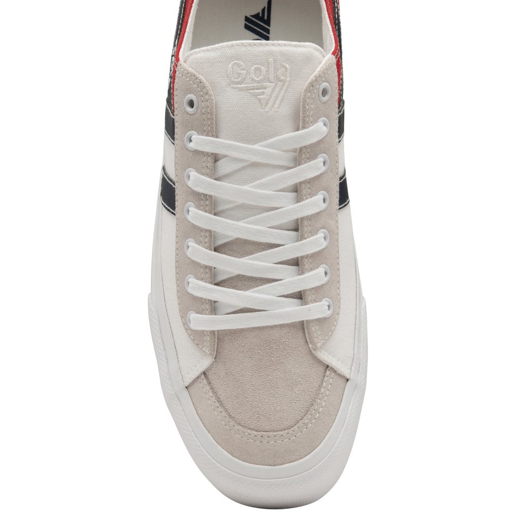 Gola Classics Quota II RWB Plimsoll Sneakers Branco Vermelhas Azul Marinho Portugal | LACG92347