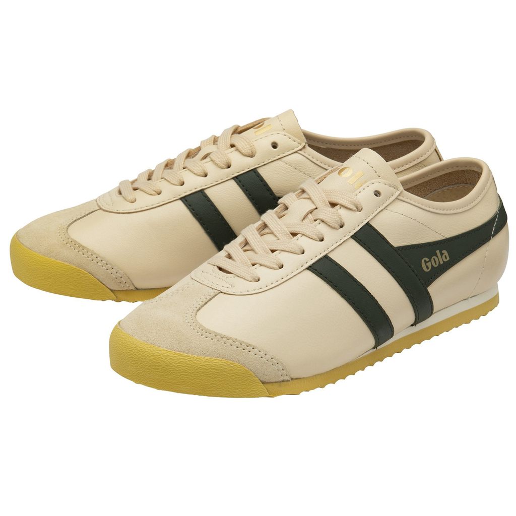 Gola Classics Race Leather Sneakers Caqui Escuro Portugal | YZXL01358