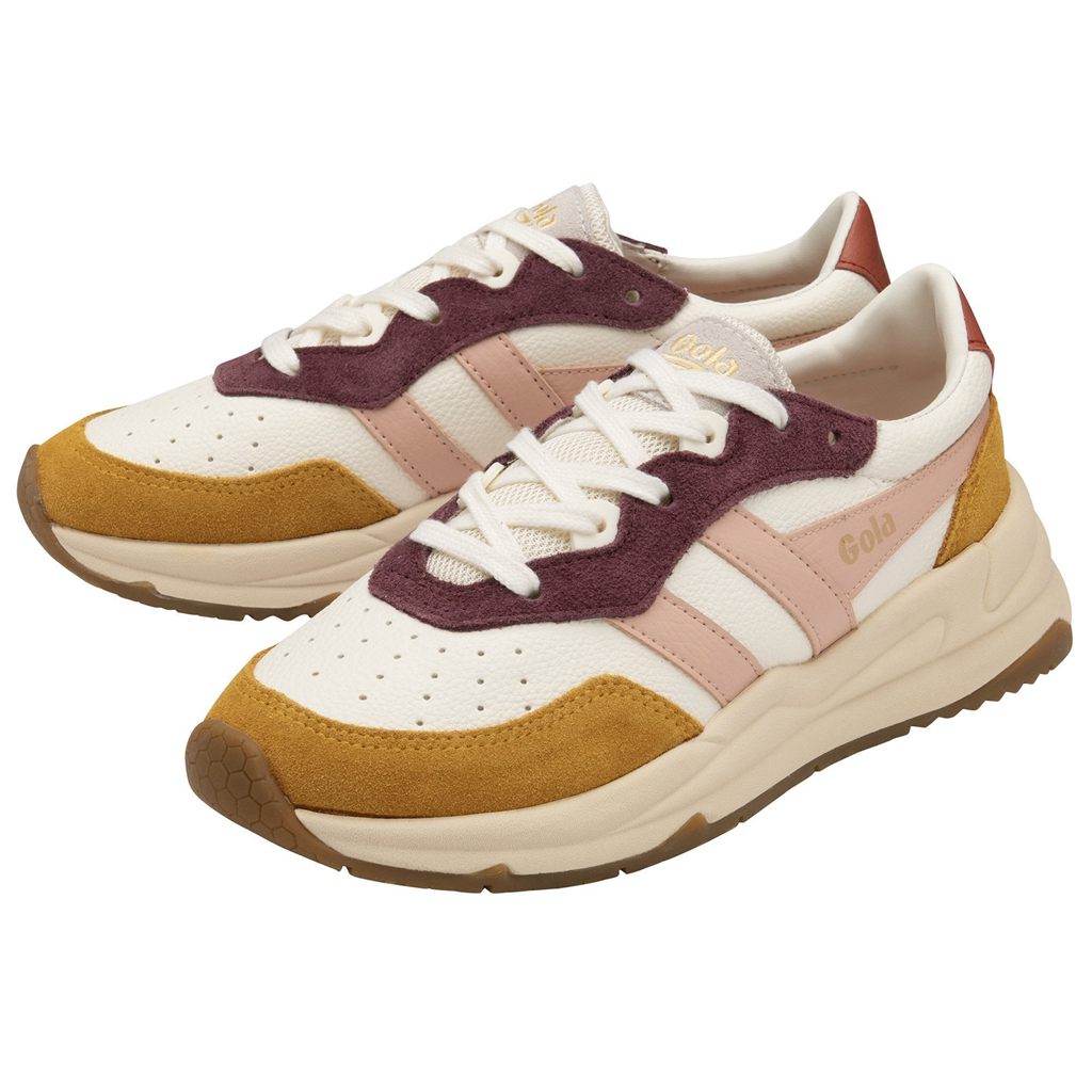 Gola Classics Saturn Quadrant Sneakers Branco Rosa Laranja Portugal | BLCJ62753