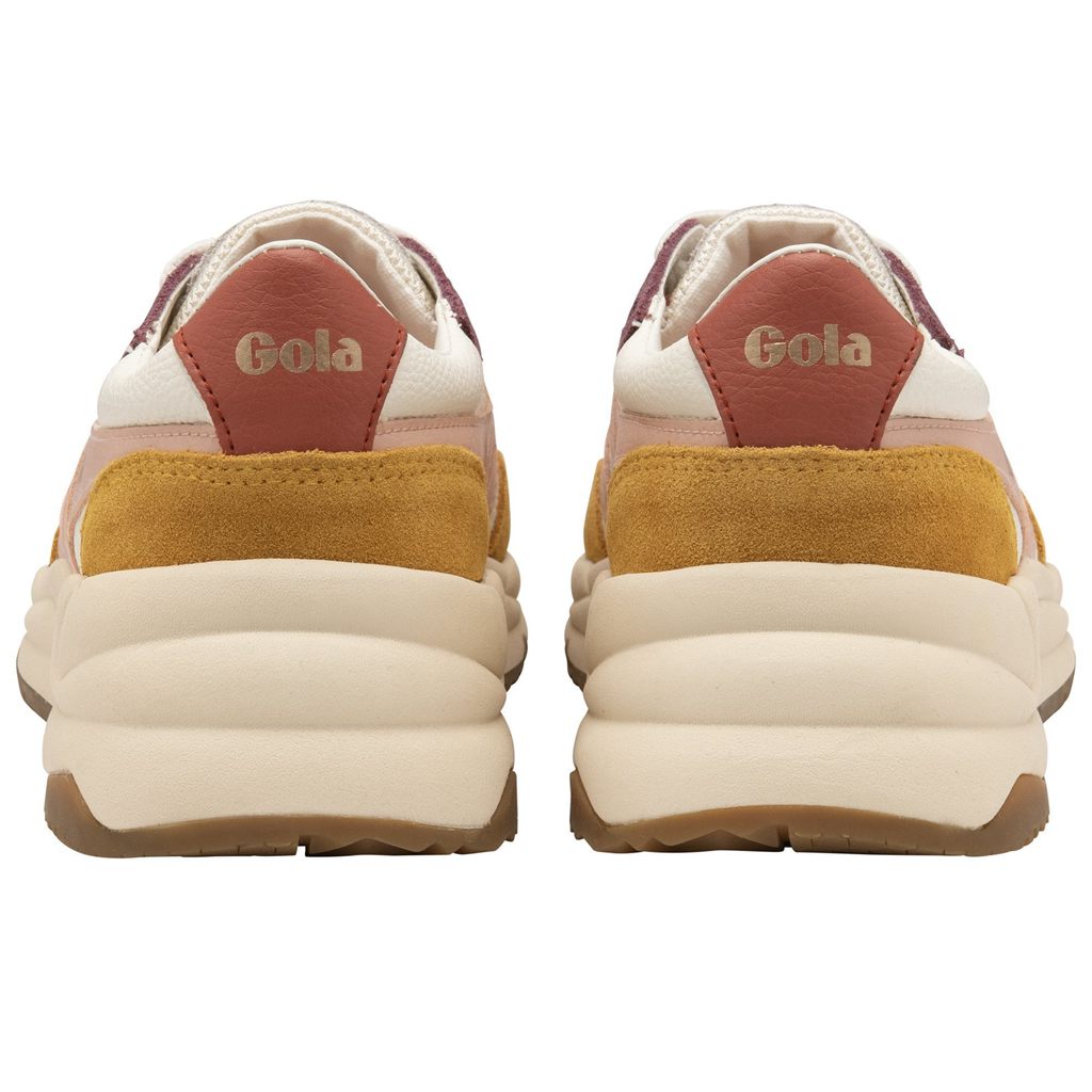 Gola Classics Saturn Quadrant Sneakers Branco Rosa Laranja Portugal | BLCJ62753