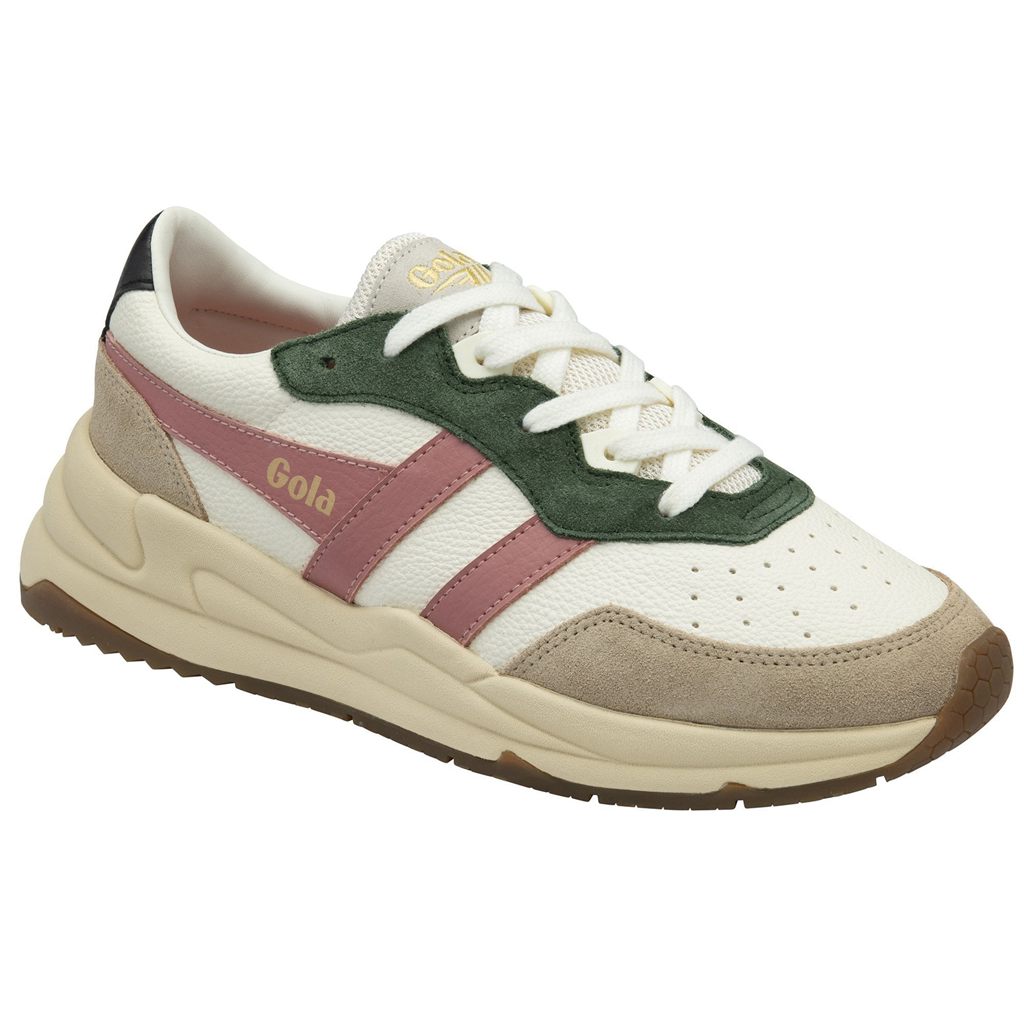 Gola Classics Saturn Quadrant Sneakers Branco Coral Rosa Portugal | RIYC93168
