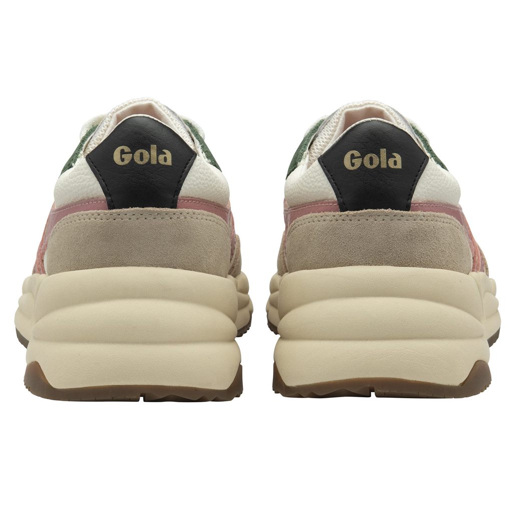 Gola Classics Saturn Quadrant Sneakers Branco Coral Rosa Portugal | RIYC93168