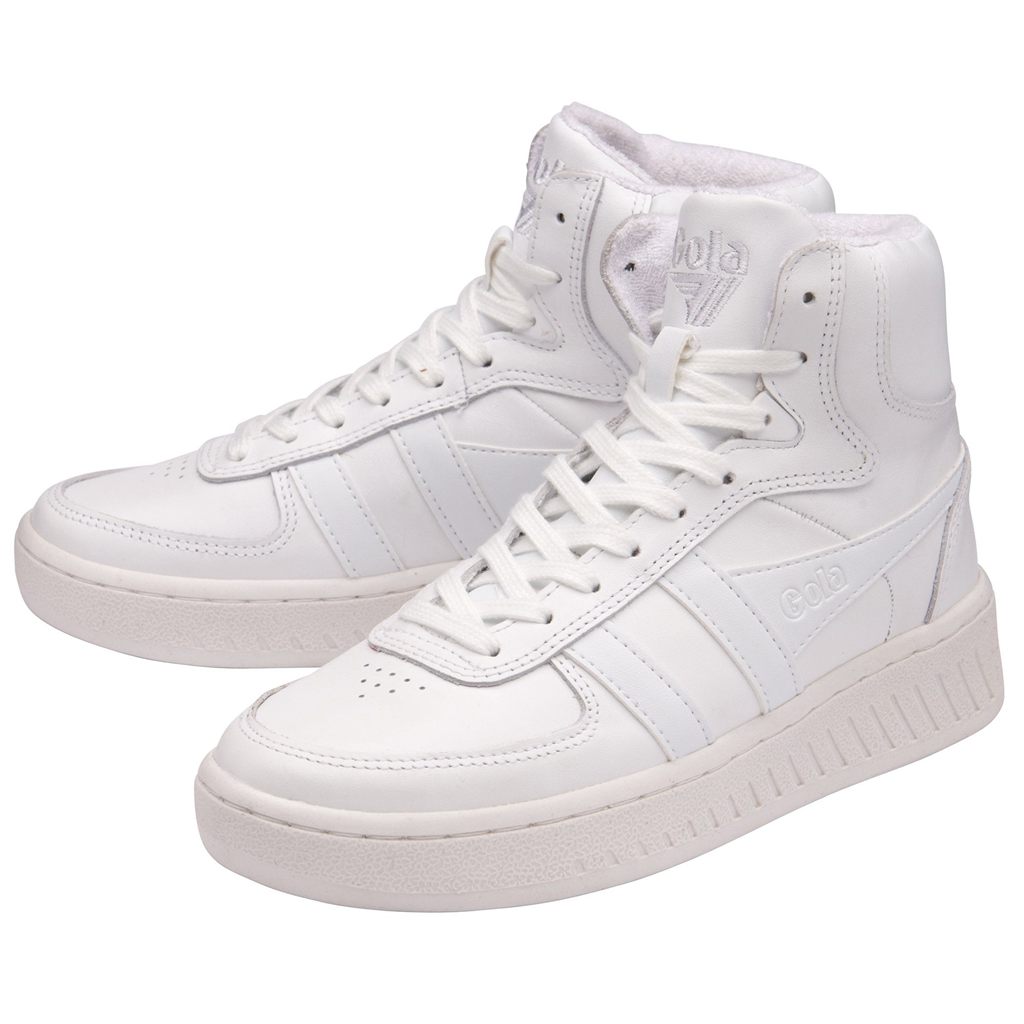 Gola Classics Slam High Sneakers Branco Branco Portugal | EJSH29413