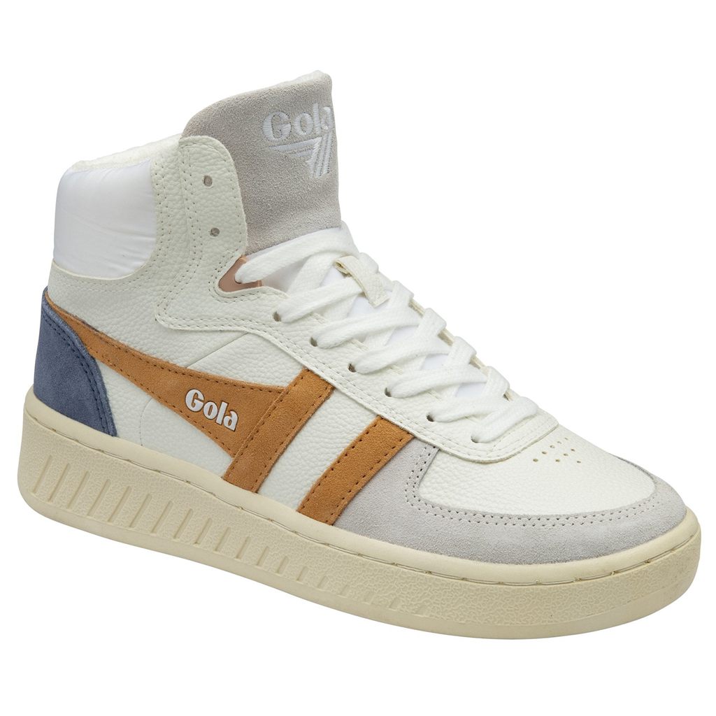 Gola Classics Slam Trident Sneakers Branco Portugal | YFQX81495